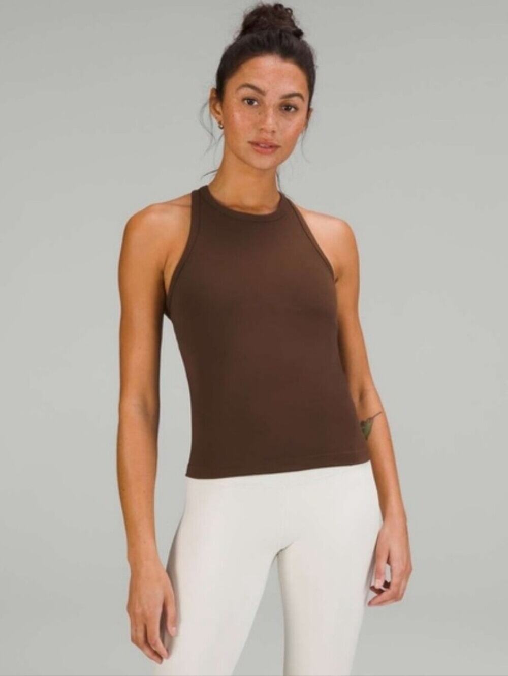 Lululemon Align Waist-Length Racerback Tank Top in Java Size 0